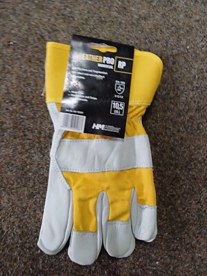 1-2 Paar Schutzhandschuh Leder Arbeitshandschuhe Garten Bau LEATHER PRO UNIVERS.