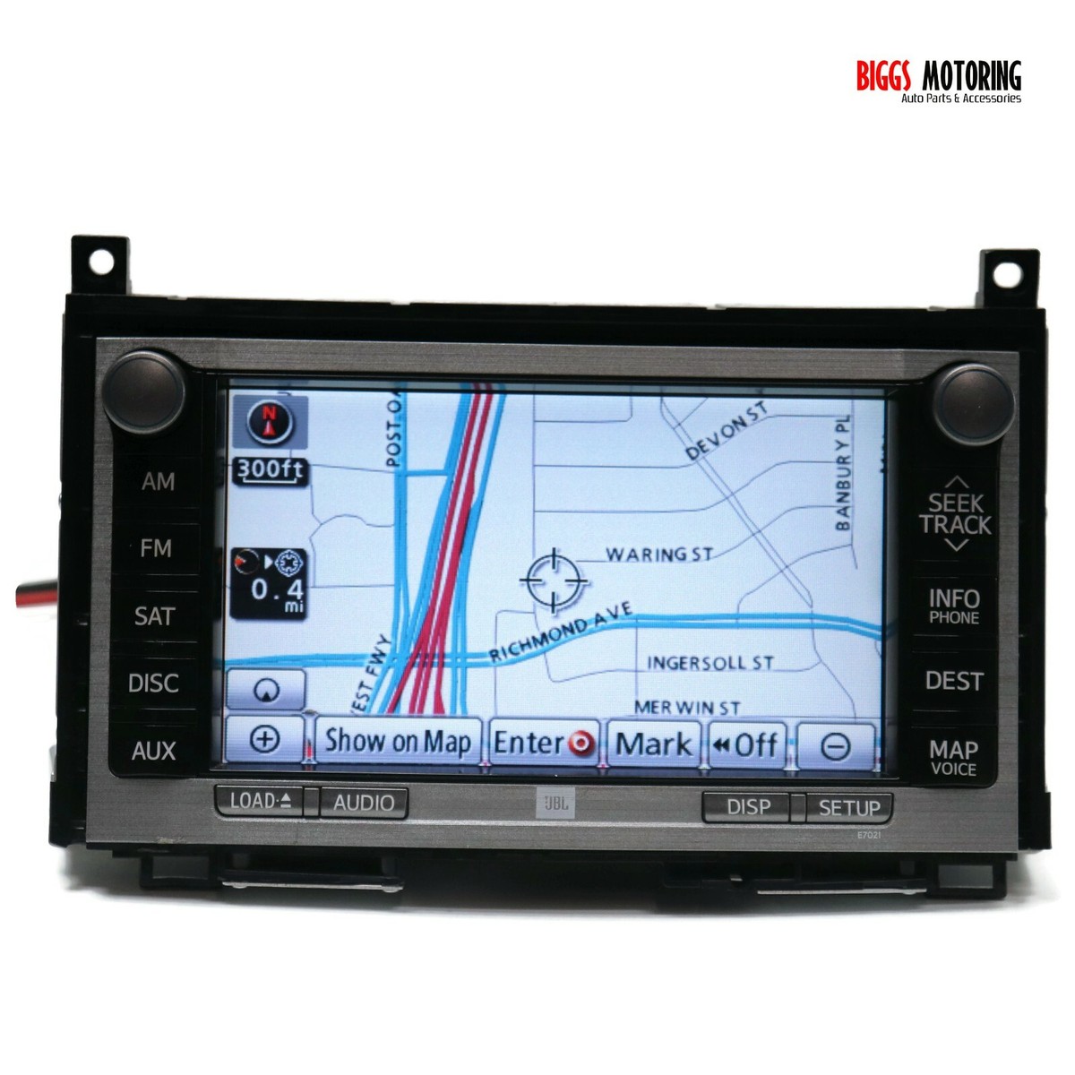 2009-2012 Toyota Venza JBL Navigation Radio E7021 Display Screen