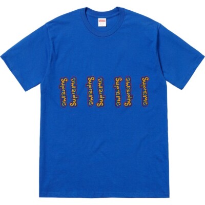 Supreme Gonz Logo Tee Warm Grey Black Royal Light Purple S/S 18 | eBay