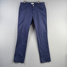 Peter Millar Pants Mens 34x32 Blue eb66 Performance Five Pocket Golf Chino