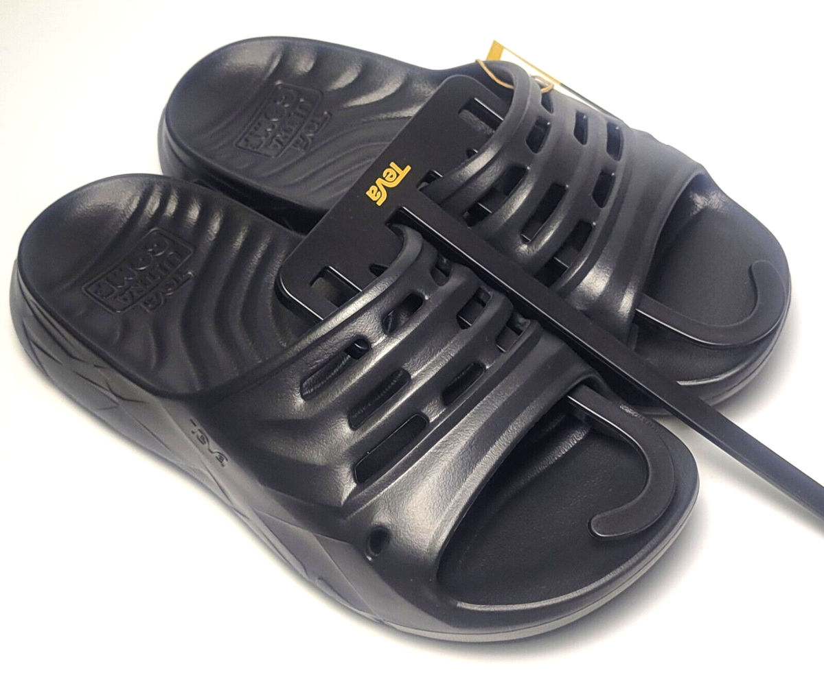 NEW WITH TAG SZ MEN 9 / WOMEN 11 Teva Mens Apretrail Slide Black sandal water Teva ApreTrail Slide Women main image 4