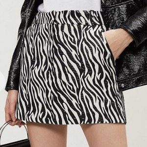 mini skirt zebra