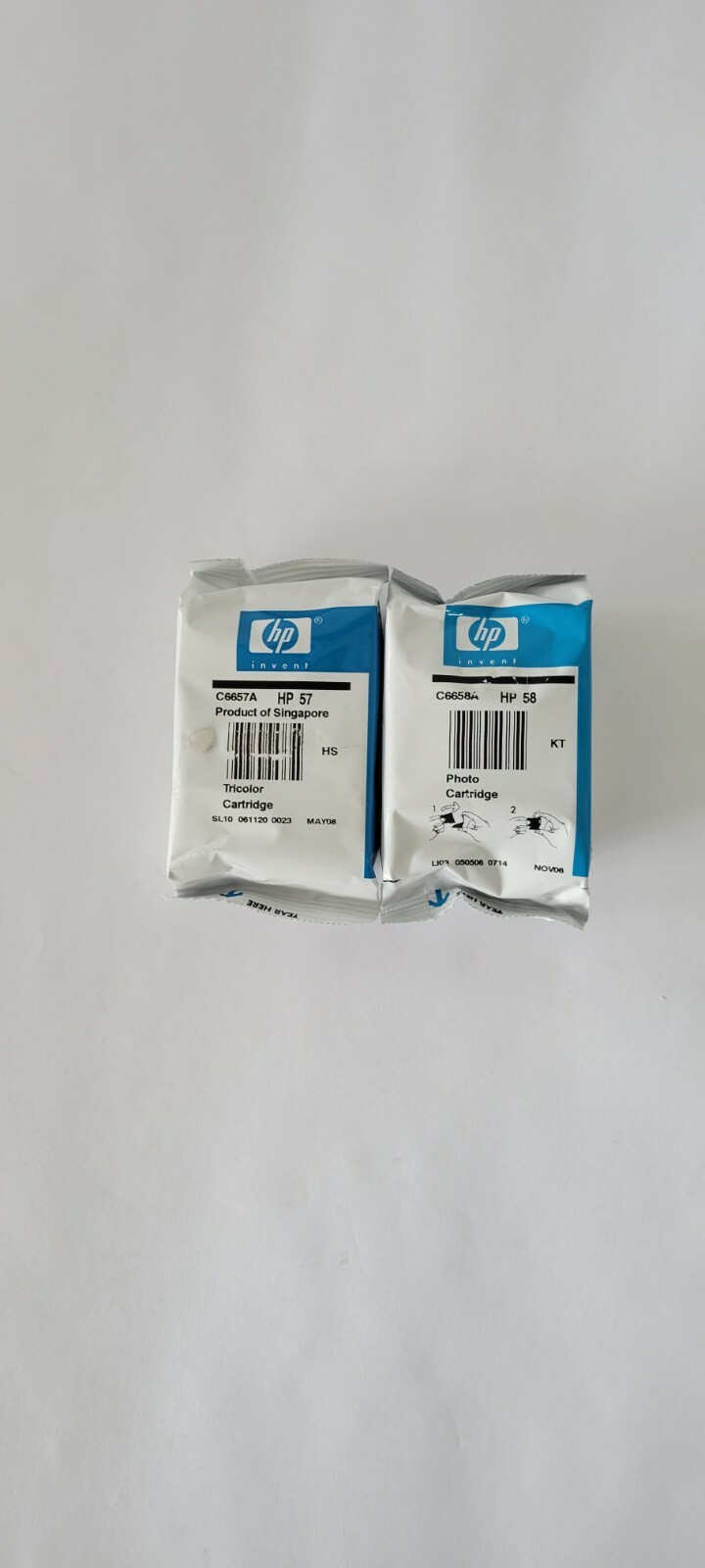 HP 58 & 57 Open Box Expired Ink Cartridge Bundle-image