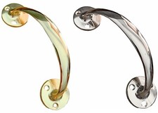 Metal Chrome / Brass Pull Bow Handle - Wardrobe Cabinet Cupboard Drawer 150mm/6"