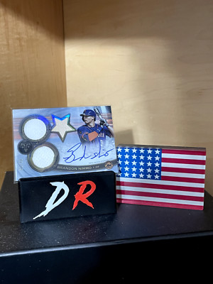 Brandon Nimmo, 2019 Topps Triple Threads, Rookies + Future Phenoms Auto Relics