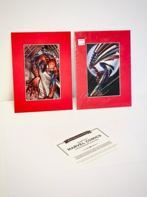 2 X Spider-Man Comics Laser Cells 2003. Spiderman Authentic Memorabilia