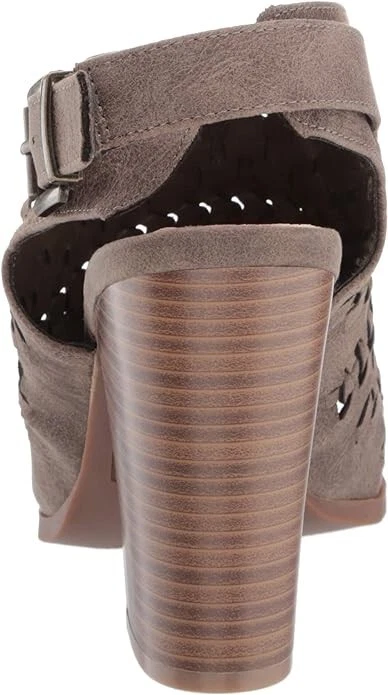 Fergalicious by Fergie Vagabond Mujer Peep-Toes Slingback Tacones Bloque 5.5 Marrón Foto 3 de 4