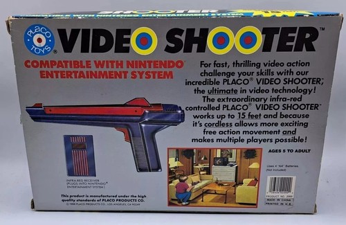 Video Controller Cordless Duck Hunt Zapper Placo Toys Nintendo NES 1988 CIB - Bild 3 von 6