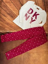 DKNY Kids Set Pants Shirt 6Y Size Pre Owned