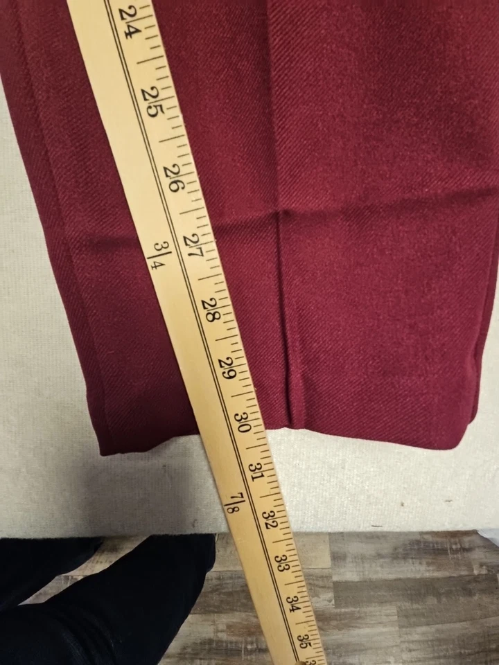 Donnkenny Visa Womens Wine  Pull On Pants Stretch Vintage 1985 Size 12 NWT - Image 2 of 4