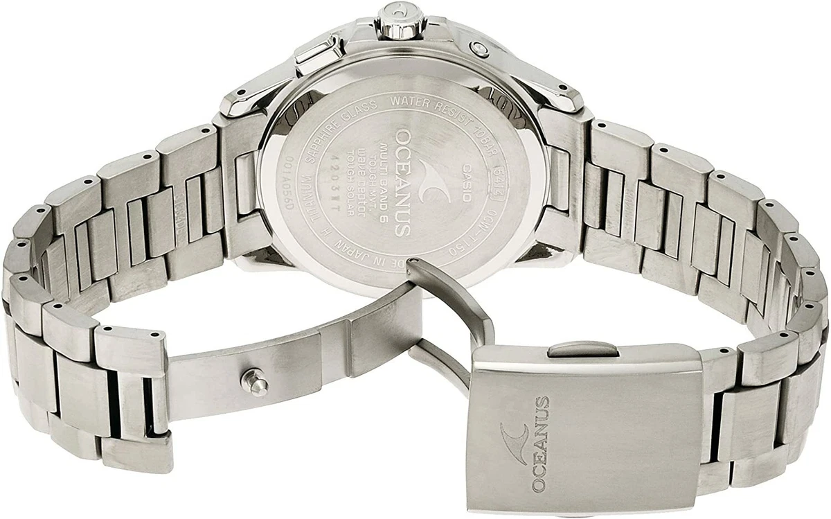 Reloj Casio Oceanus Clásico OCW-T150-2AJF Titanio Radio Solar Hombre Hecho en Japón