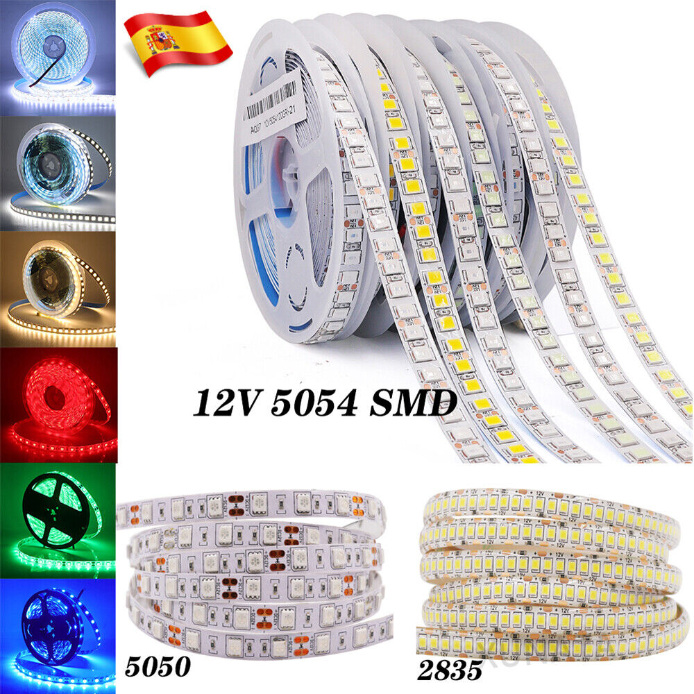 5M LED Luz de Tira 5050 2835 5054 RGB Cinta Impermeable Gabinete...