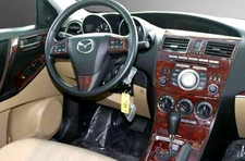 For Mazda 3 Sedan 2004 - 2009 New Wood Aluminu Carbon Dash Trim Kit Interior Set