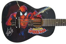 Stan Lee Signed Peavey Marvel Spiderman 1/2 Acoustic Guitar & Certificate!