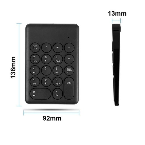 Notebook Tablets 18 Keys Numpad Numeric Keypad Digital Keyboard 2.4G Wireless - Picture 4 of 13