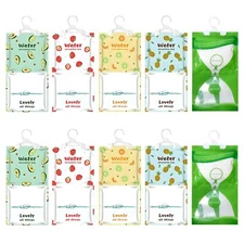 10 Pack Moisture Absorber Hanging Bags Fragrance Free Humidity Packs Hanging ...