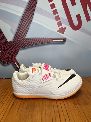 Nike Zoom Rival Track Field Spikes White Pink Orange Men’s 8.5 806561-102 s-l400.jpg main image 4