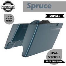 Advanblack Spruce Extended Stretched Saddlebag Fits Harley FLHR FLHXS FLTRX14+