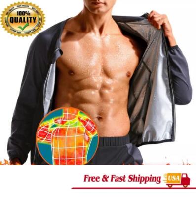Unisex Sauna Suit Top Instant Slim Effect,MMA & Boxing Training,Sweat 3X