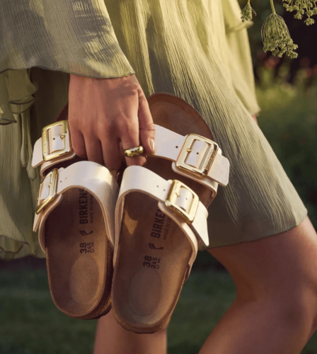 Birkenstock Arizona Soft Footbed Nubuck Leather - Ecru - 第 1/9 張圖片