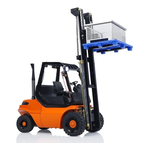 1/14 Hydraulic RC Forklift Wheeled Transfer Car Truck Metal Engineering Vehicles - Picture 8 of 12