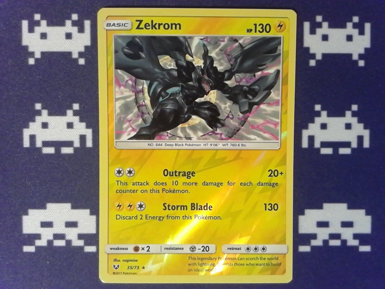 Carta Pokemon Zekrom (35/73) Foil