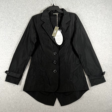 Saga Womens Size 1 Long Sleeve Button Nylon Jacket Nwt