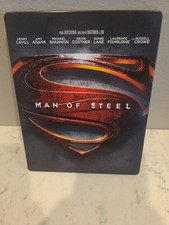 MAN OF STEEL Blu-ray  DVD  Digital 3-Disc STEELBOOK DC Superman