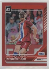 2024-25 Panini Donruss FIFA Optic Red Prizm 105/299 Kristoffer Ajer #93 0ef9