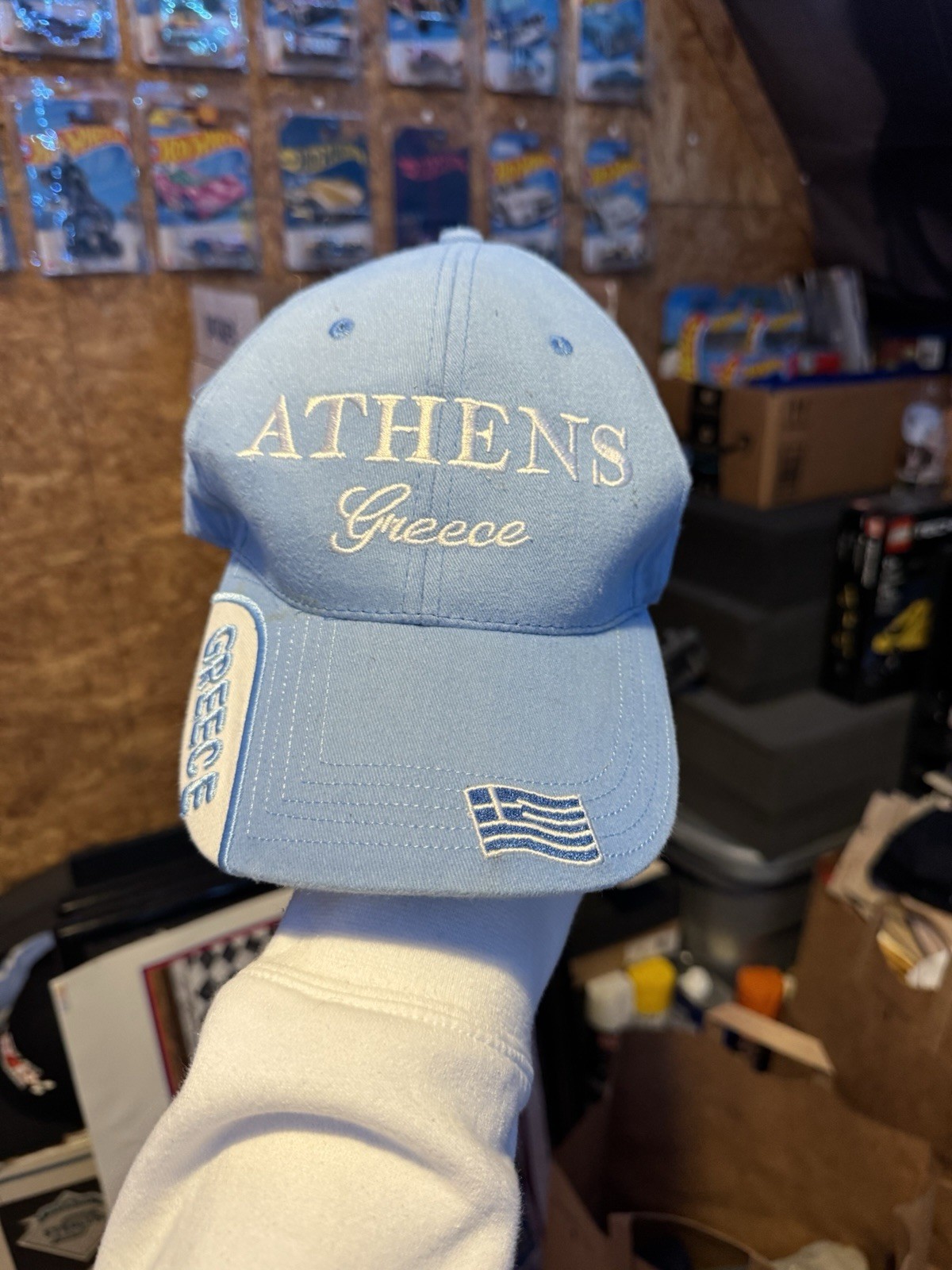 Athens Greece Baby Blue Baseball Cap Adjustable Strap
