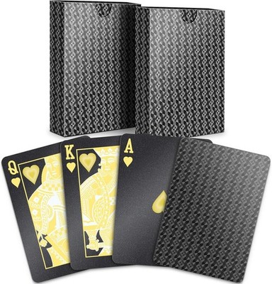 Plastik-Spielkarten - Robustes Kartendeck - Standard Index Pokerkarten - Vint...