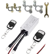 Remote Battery Disconnect Switch, DC12V 200A Wireless Remote Control Anti-Theft