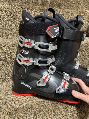 Dalbello DS MX 75 Men's Ski Boots Black Red 318 mm 27.5 ISO 5355