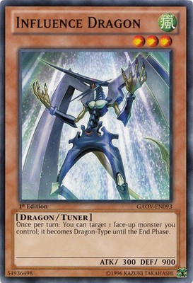 Influence Dragon - GAOV-EN093 - Common - 1st Edition - Heavily Played