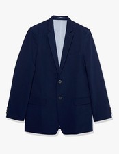 NWT IZOD Boys' Bi-Stretch Blazer Jacket Banker Blue Sz 14