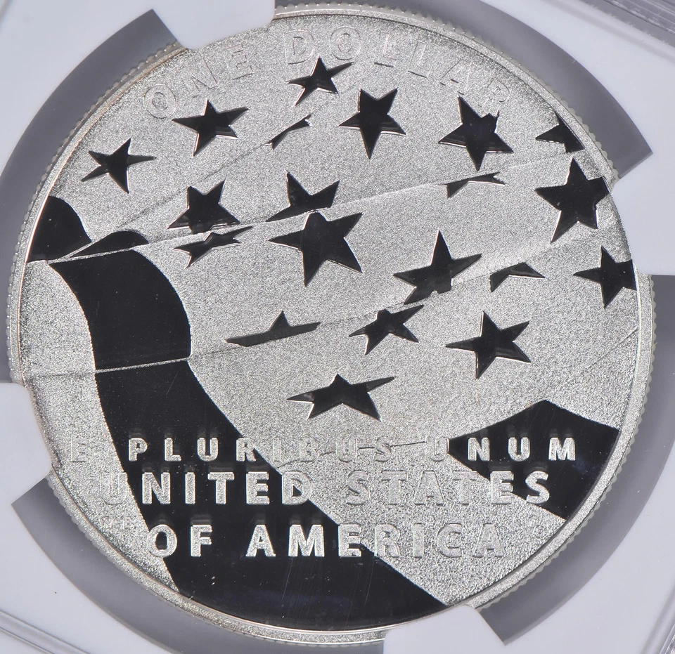 2012-P Star Spangled Banner Commemorative Dollar PF70 UCAM NGC Brown Label *1745 - Image 4 of 4