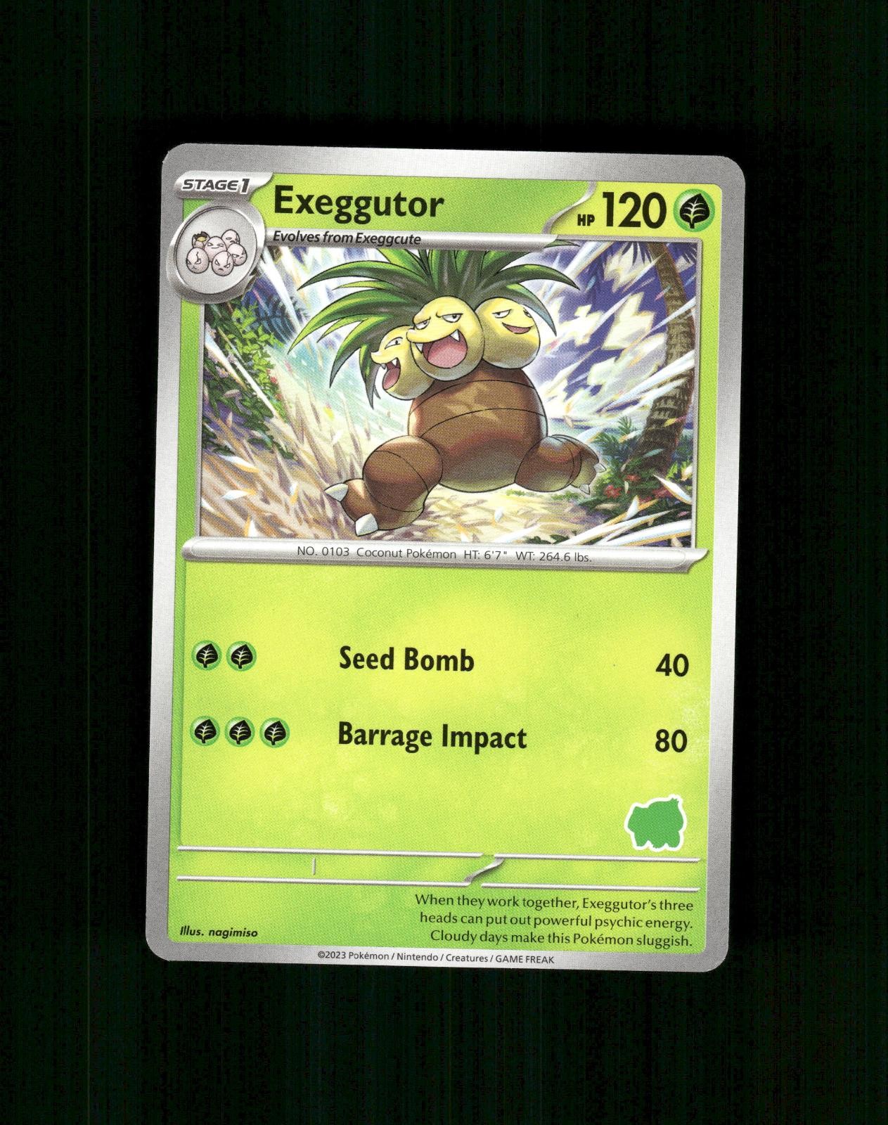 Exeggutor Unconfirmed My First Battle Pokemon Near Mint