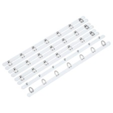 4 Pairs Corset Busk, 13" Metal Steel Boning Support with 7 Buttons 0.5 Width