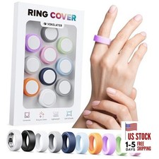 10 Pack Silicone Ring Cover Compatible with Oura Ring L for 10/11/12/13/14/15