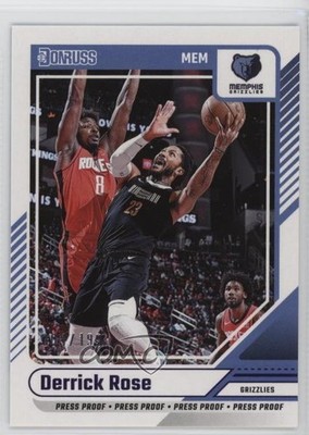 2024-25 Panini Donruss Press Proof Purple 1/199 Derrick Rose #65 0x3f