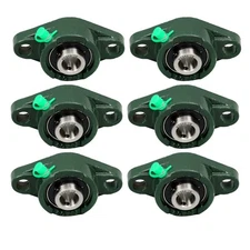 LABLT 6Pack UCFL202-10 Pillow Block Bearing 5/8" Bore 2 Bolt Self Alignment
