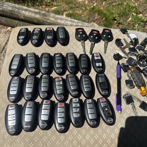 Lot Of 28 Nissan Infinity Smart Key Fob Remote Used