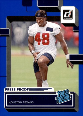 #ad 2022 Panini Donruss Press Proof Blue #383 Christian Harris $1.85