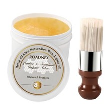 8oz Leather Repair Salve Brush Set, Leather Cleaner and Conditioner for