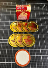 Vintage BERNARDIN Standard Mason Snap lids 8 Pieces Unused Made in USA