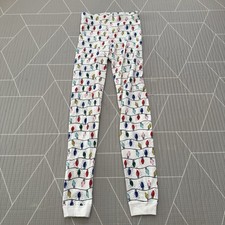 Hanna Andersson Christmas Lights Pajama Bottoms Kids Size 14 Christmas Pjs