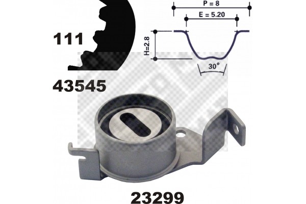 Zahnriemensatz FüR Mitsubishi Carisma Colt V Lancer VI Mirage V 1995-2006-image