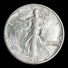 1943 Liberty Walking Silver Half Dollar