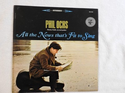Phil Ochs ''All The News That's Fit To Sing'' Pristine NEVER PLAYED 1964 First LP!