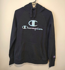 Champion Authentic Athletic Black Pullover Logo Hoodie S